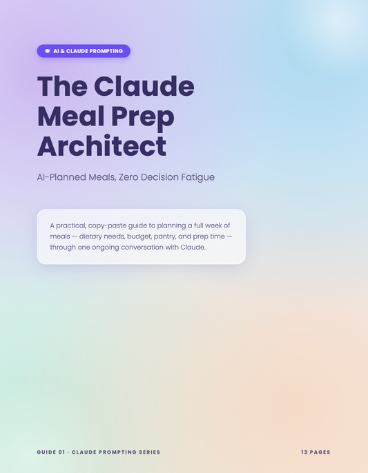 Claude: Meal Prep Architect